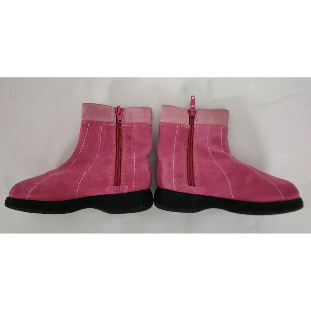 Munchkin Kids Girls Pink Peek A Boo Pink Snow Winter Ankle Boots Size 7W